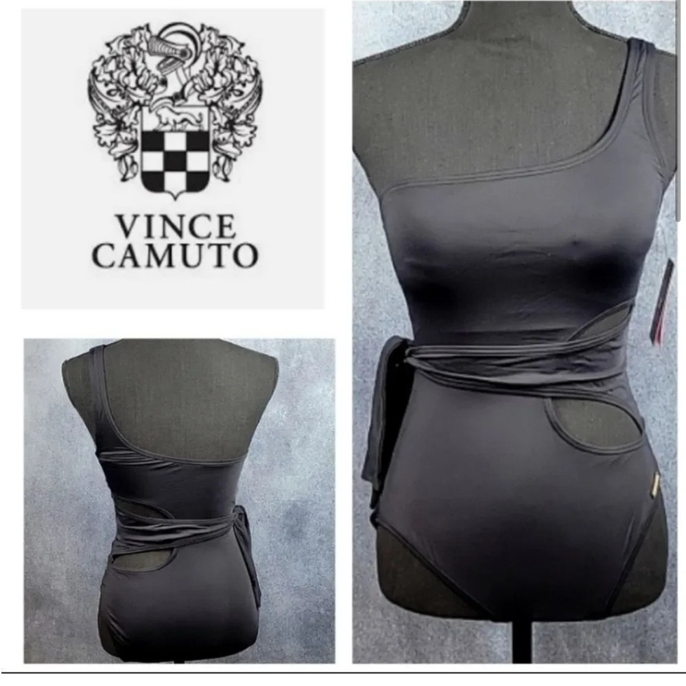 One Shoulder Wrap One Piece Swimsuit